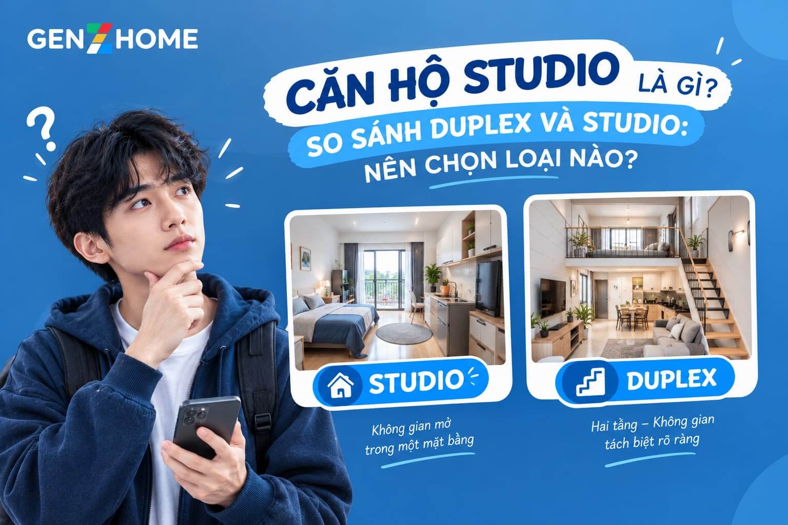 Căn hộ studio là gì? so sánh duplex và studio: nên chọn loại nào?
